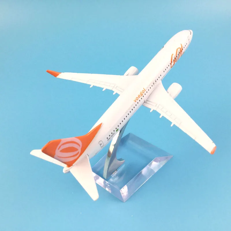 16cm Alloy Metal Model Plane Brazil Air GOL Airlines Boeing 737 B737 800 Airways Aircraft Airplane Model w Stand Gift