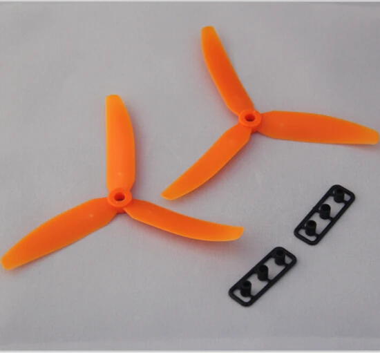 4 pair/Set Gamfan 3-Blade CW/CCW 5030*4 5030R*4 Quad copter Propeller Black Green Orange Plastic Quad-Rotor Props