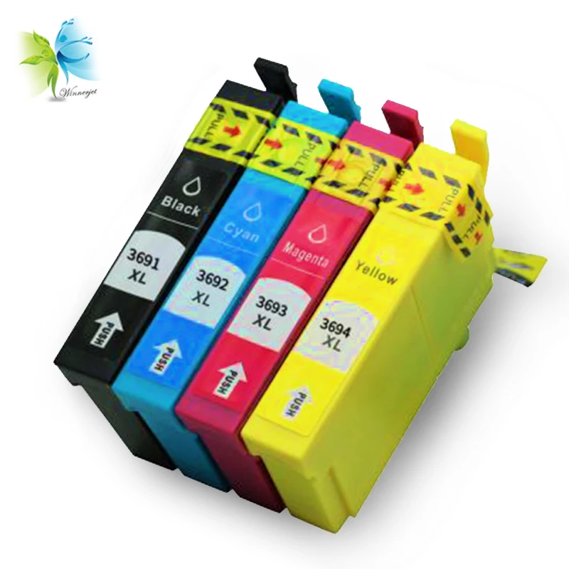 Winnerjet 10 Sets 4 Colors 36XL T3691-T3694 Compatible Ink Cartridge for Epson WorkForce Pro WF-3720 Printer