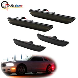 Amber White Red LED Car Front & Rear Bumper Side Marker Blinker Lights For 2010-2018 Ford Mustang Fender Flare Lights
