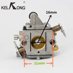 Kelkong-Zama 017 018用キャブレター,ms170用スペアパーツ,ms180,フランジ付き