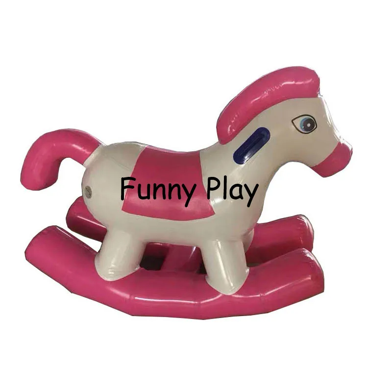 Inflatable Rocking Fox Big Toy Horses For Sale Funny kids riding animal toy air sealed inflatable rocking horse