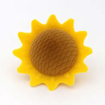 노란 해바라기 벨벳 반지 상자 귀걸이 선물 선물 상자 보석 결혼 약혼 디스플레이 홀더 포장 도매