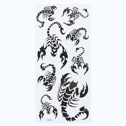 Waterproof Temporary Tattoo sticker Scorpion Henna fake  tattoo Water Transfer flash tattoo for men