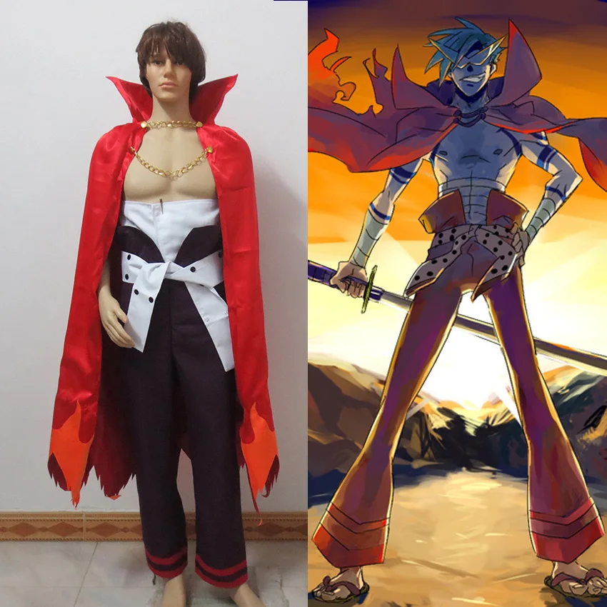 

Tengen Toppa Gurren Lagann Kamina Cosplay Costume Custom Made Any Sizes