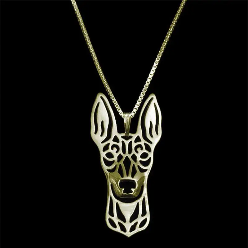 Hot Sale Lady Toy Manchester Terrier Pet Necklaces Women's Jewelry Dog Shaped Necklaces Drop Shipping