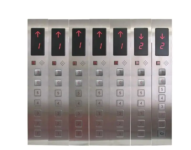 D24V 7-Floors Elevator Button Panel  for  Outbound Control Box and Elevator Door  Emergency Call