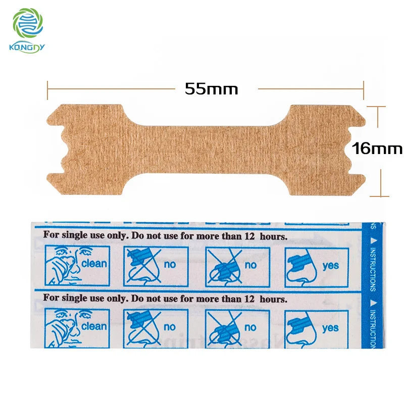 Kongdy 30 Stuks/doos Gezondheidszorg Ademen Beter Slapen Rechts Anti Snurken Neus Strips Helpen Relief Neusverstopping 55*16mm