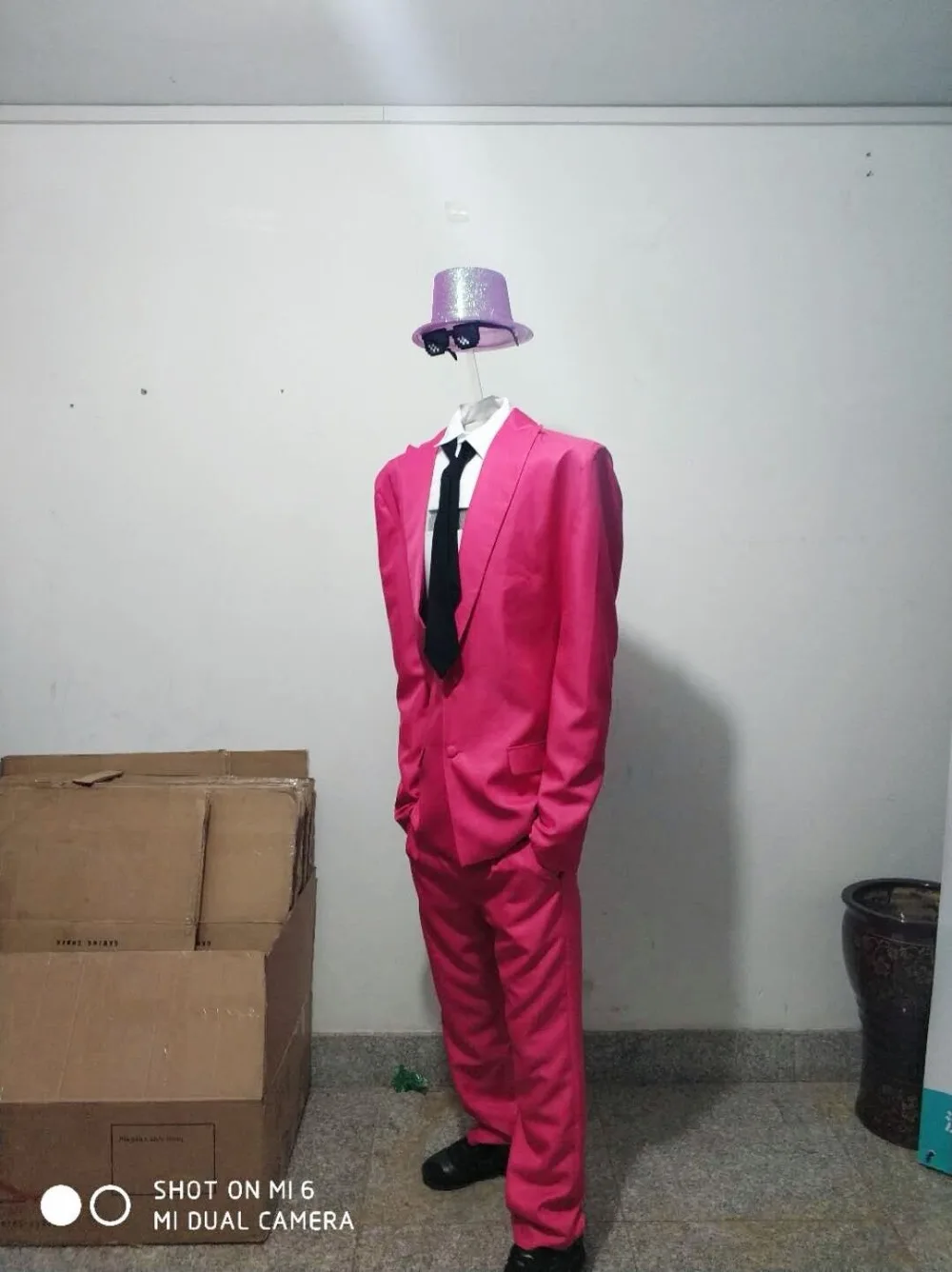 No head Costume special agent costume nightclub dress stage prop Clothing for mall stage performance show