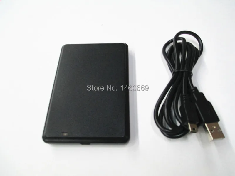 NO LOGO 125Khz EM4100 New Security Black USB RFID ID Proximity Sensor Smart Card Reader