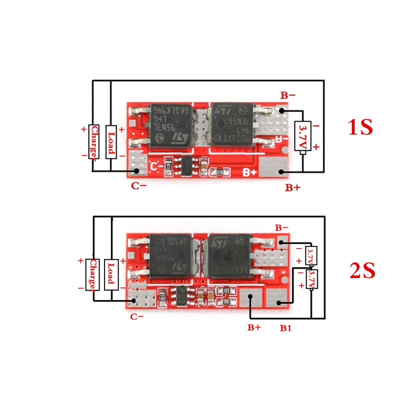 10A BMS 1S 4.2V 2S 8.4V PCB PCM BMS Charger Charging Module 18650 Li-ion Lipo 1S 2S BMS Lithium Battery Protection Circuit Board