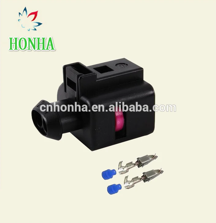 

freeshipping 20 Kits automotive wiring harness connector 1J0973722 , electrical horn plug 1J0 973 722