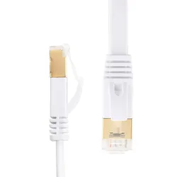 Kabel sieciowy 0.3m Cat7 Ethernet, ekranowany (STP) ze złączami Snagless Rj45-biały