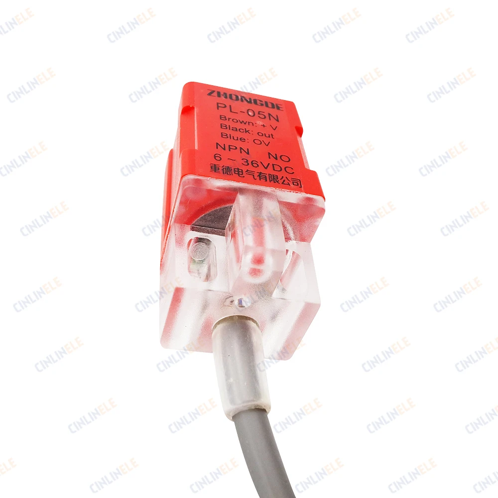 PL-08N 8mm sensing DC NPN NO Cube shell inductive Screen shield type proximity switch LP08 proximity sensor 17*17*35