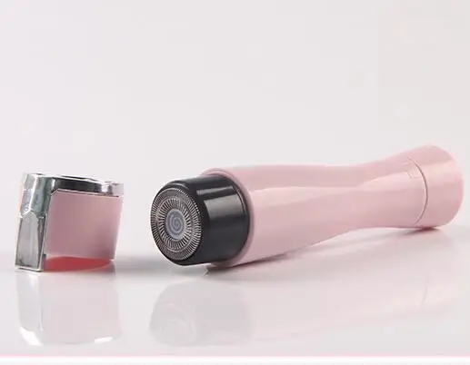 

Battery type Pink Lovely shape Fashion women body or Underarm Epilator hair trimmer