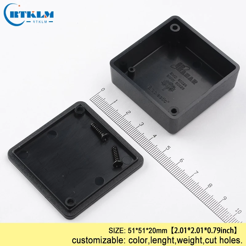 Small plastic electric box diy instrument case abs plastic junction box IP54 plastic box for electronic project box 51*51*20mm