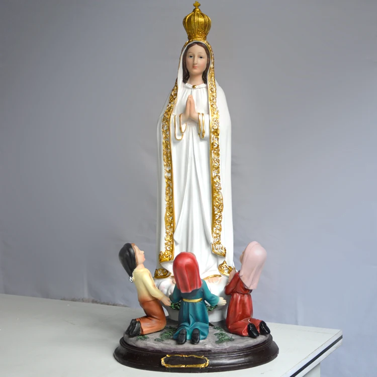 Katholischen Kirche von Saint Fatima die reine kunst 40 cm hohe feinen harz dekoration göttin eine weibliche gottheit Maria Madonna