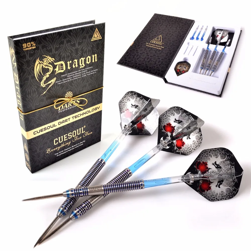 CUESOUL Dragon 22g/24g/26g Tungsten Steel Tip Dart With Blue Dart Shaft