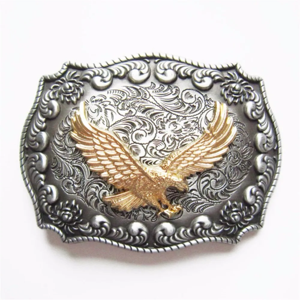 JEAN\'S FRIEND New Western Rodeo Fly Eagle Double Color Belt Buckle also Stock in US BUCKLE-WT128