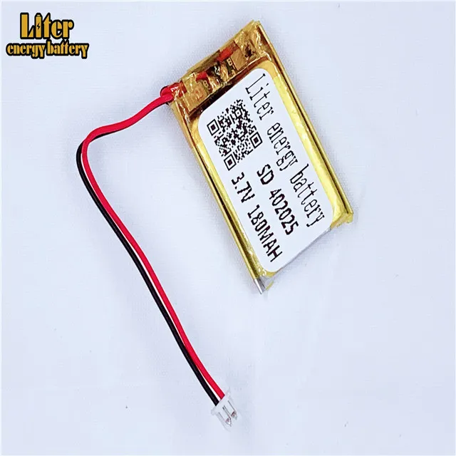 ปลั๊ก ZH1.25 180mAh 402025   แบตเตอรี่ลิเธียมโพลิเมอร์ 3.7V ชุดหูฟังบลูทูธจุดอ่านปากกาอิเล็กทรอนิกส์ไฟแช็ก