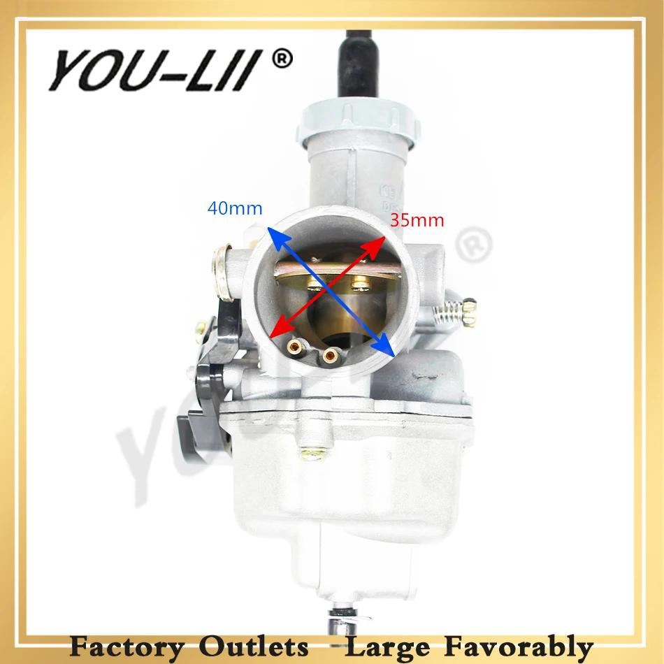 YOULII OEM 27mm Carburetor Carb motorcycle PZ27 pump accelerator Carburettor XL 100 125 150 175 DIRT BIKE hand choke N090-145