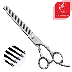 Fenice Professional Grooming Scissors 7.0 inch Thinning Shears with 45 Tooth Thinning Rate 25% Japan 440c Dog hair Cutting Tool