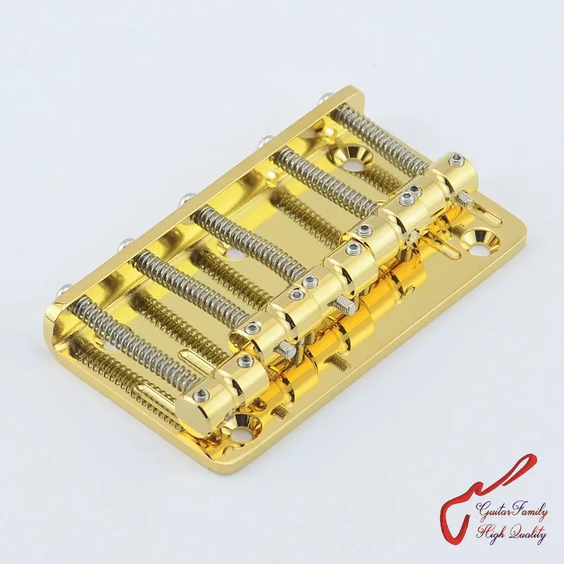 Genuine Original  GOTOH 205B-5  5 Strings Electric Bass Bridge  ( Gold )  Brass Saddle  MADE IN JAPAN