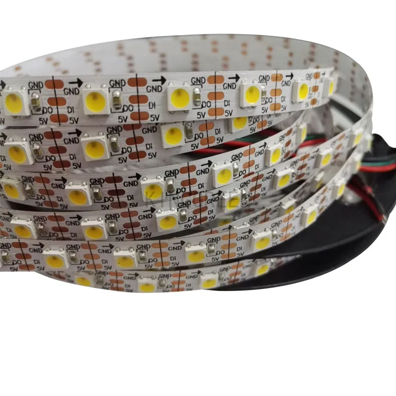 5mX High quality SK6812 5050SMD Warm white / cool white /natural white led strip light 32/60/144LEDs/m white PCB