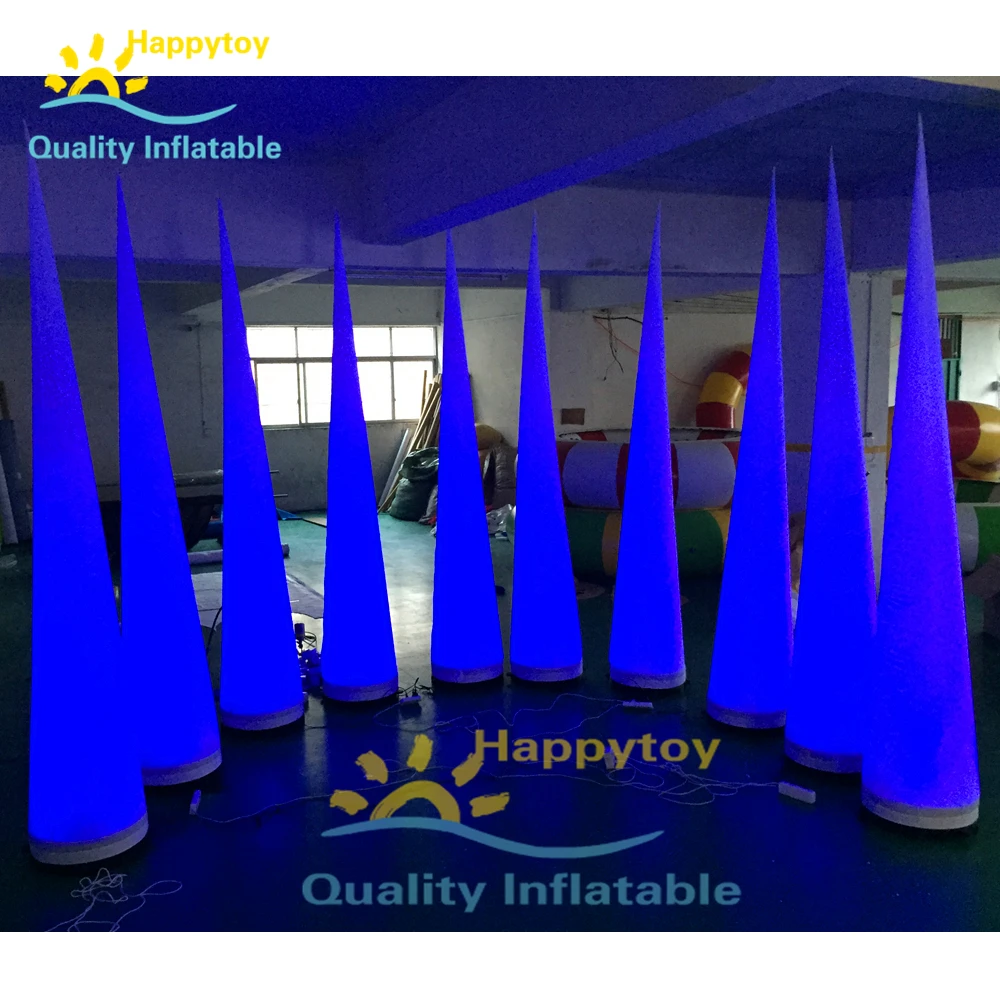 Hot Sale Customized Party Decoration Led Lighting Inflatable Ivory/Good Price Inflatable Crescent Cone