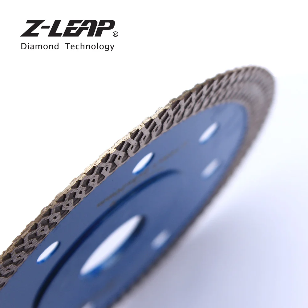 Z-LEAP 105/115/125 مللي متر الماس شفرة المنشار الجرانيت الرخام السيراميك أسطوانة تقطيع سوبر رقيقة توربو شفرات منشار دائري حجر قطع أدوات