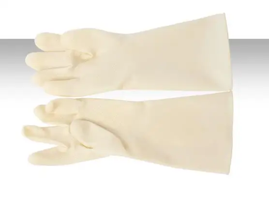 high quality long rubber gloves 40CM acid oil big yards thick warm latex glove work gloves inside shipping