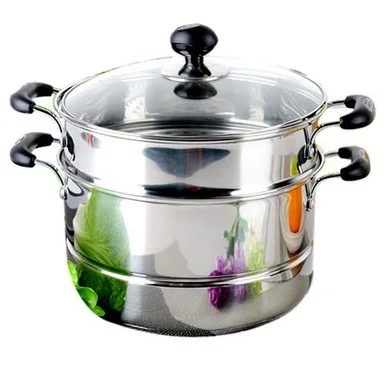 Stainless steel steamer on the second floor WG1526NL 26 cm