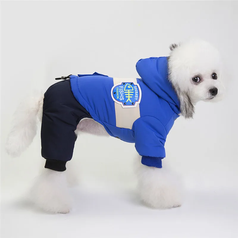 Windproof Dog Clothes Winter Pet Coat Thick Warm Snow Clothing Parker Jumpsuit Jumper For Small & Large Dog(S/M/L/XL/XXL)