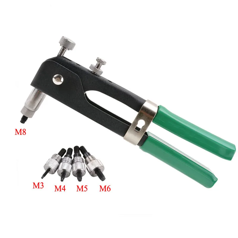 High Strength Single Rivet Nut Gun M3 M4 M5 M6 M8 One hand Rivet Nut Gun For Small Space Operation Rivet Nut Tool