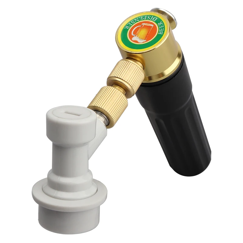 CO2 Keg Charger Home Brew Supplies Kegging Gas Charger Homebrew CO2 Cartridges with Gas Ball lock