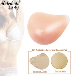 Silicone Breast Form Chest Mastectomy Sprial Shape Fake Breast Prosthesis 500g Soft Breast Pad D40