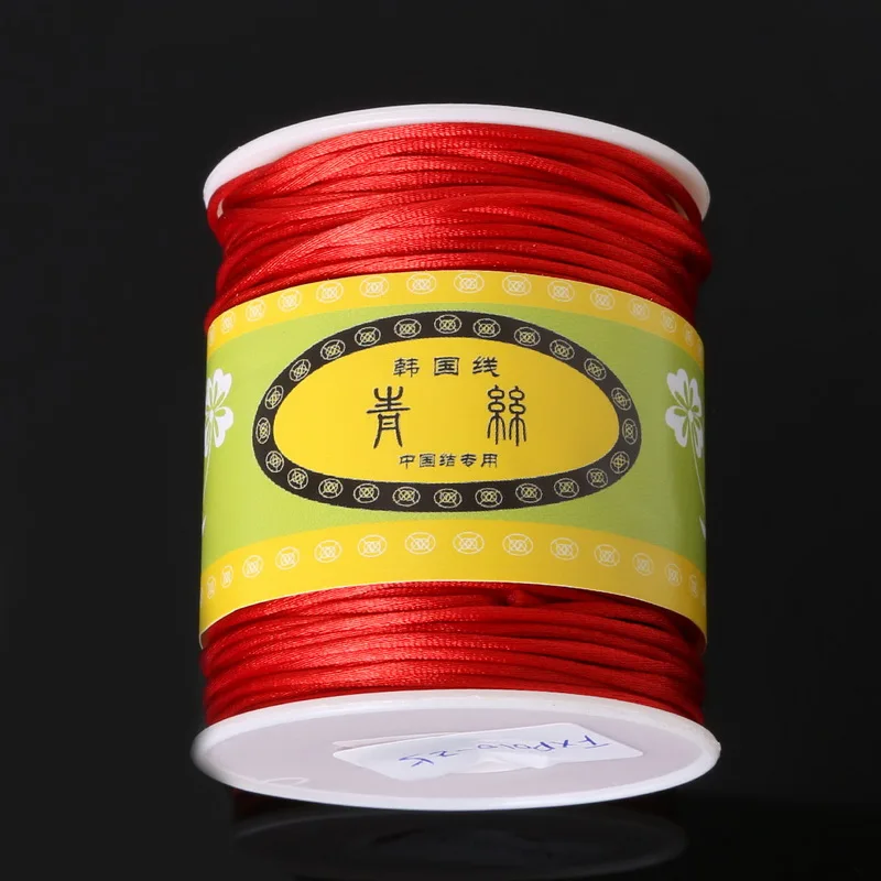 70 meters/lot 1.5mm diameter Nylon Cord Jewelry Satin Cord Assorted Colors Beading Cord for Handcraft Making