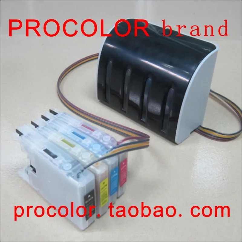 PROCOLOR Continuous Ink Supply System CISS (With cover parts) for BROTHER LC400/LC450(DCP-J725DW,MFC-J430W,MFC-J625DW,MFC-J825DW