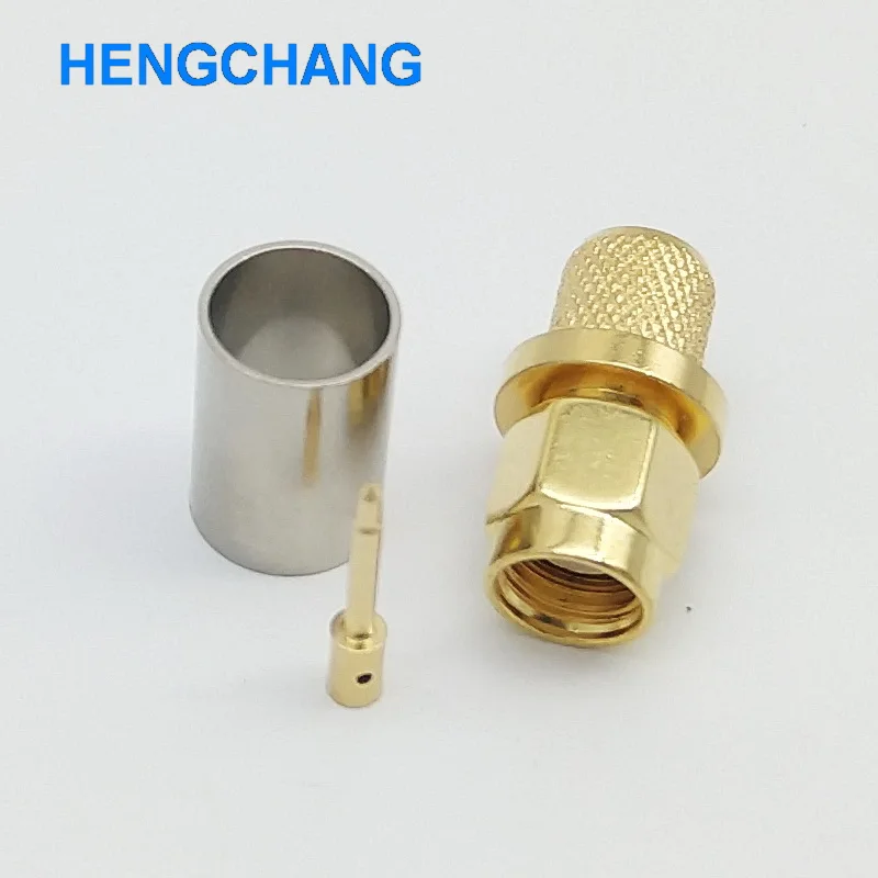 10pcs/lot SMA Male Connector 50-5 SMA Connector RF Coaxial Connector for 5D-FB SYWV50-5 LMR300 SYV50-5c Coaxial cable Connector