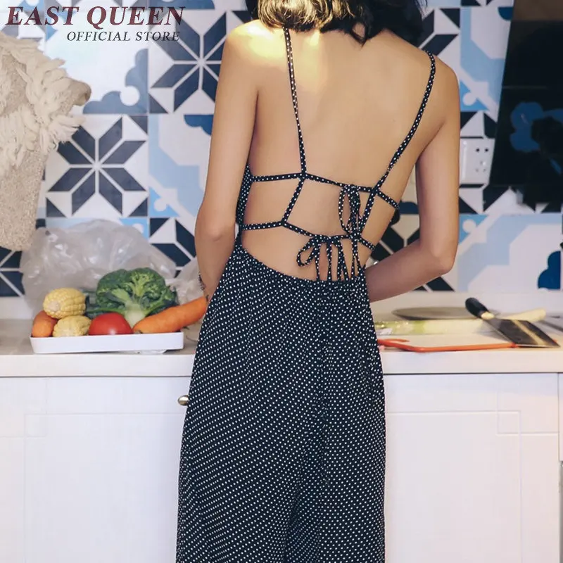 Phụ nữ của mùa hè áo liền quần jumpsuit nữ 2018 phụ nữ boho chic hippie bãi biển thời trang rompers áo liền quần cho phụ nữ 2018 NN0347