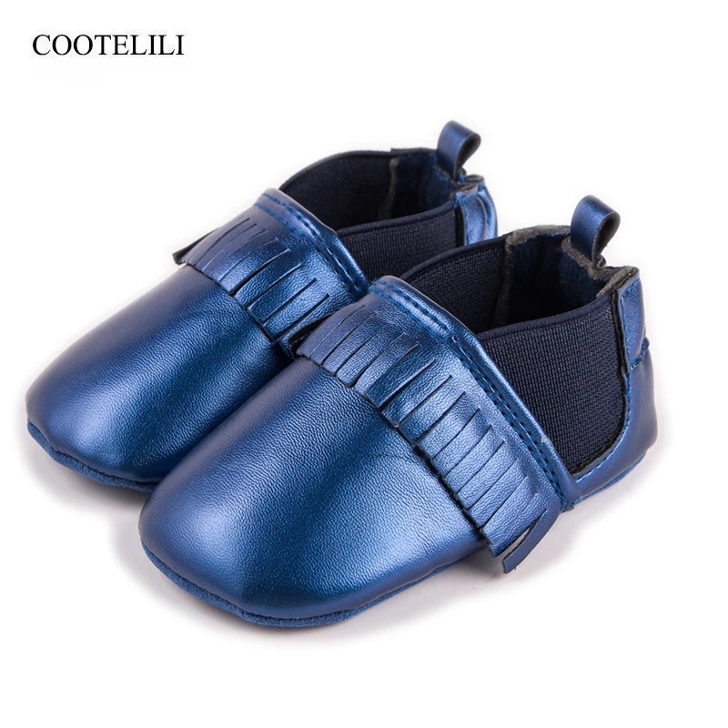 

COOTELILI PU Leather Baby Girls Boys Shoes Casual Tassel Soft Moccasin Toddler Girl Infant First Walkers Shoes 0-18m