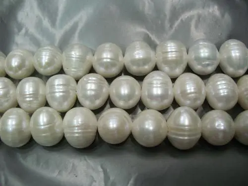 16 inches 11-12mm Good Luster Natural Potato Fresh Water Pearl Loose Strand