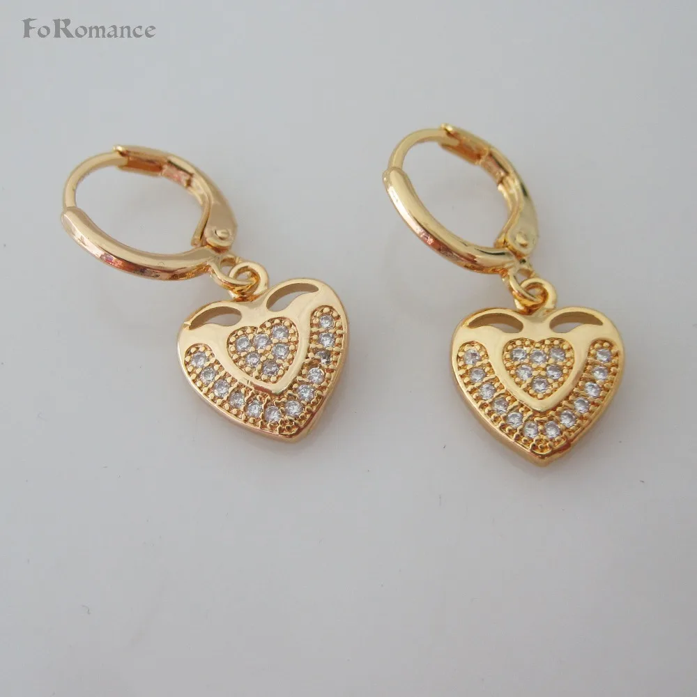 Foromance/- YELLOW GOLD PLATED DANGLE TALL 0.98