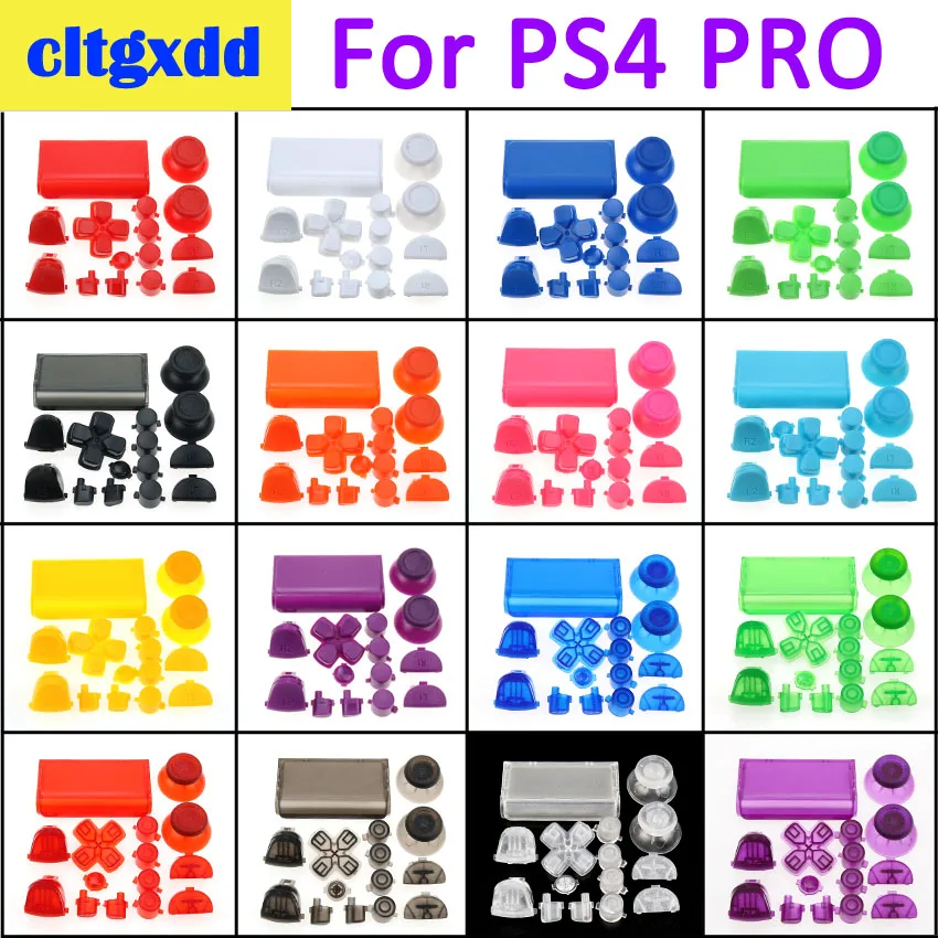 

cltgxdd Full Set Joysticks Dpad R1 L1 R2 L2 Direction Key ABXY Buttons jds 040 jds-040 For PS4 Pro Controller Joystick