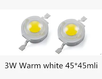 500PCS LED 3W hight power light beads CHIP 6000K 8000K 3000K Led 3W 45*45mli 250LM 700MA good quality for 3W-18W Downligt