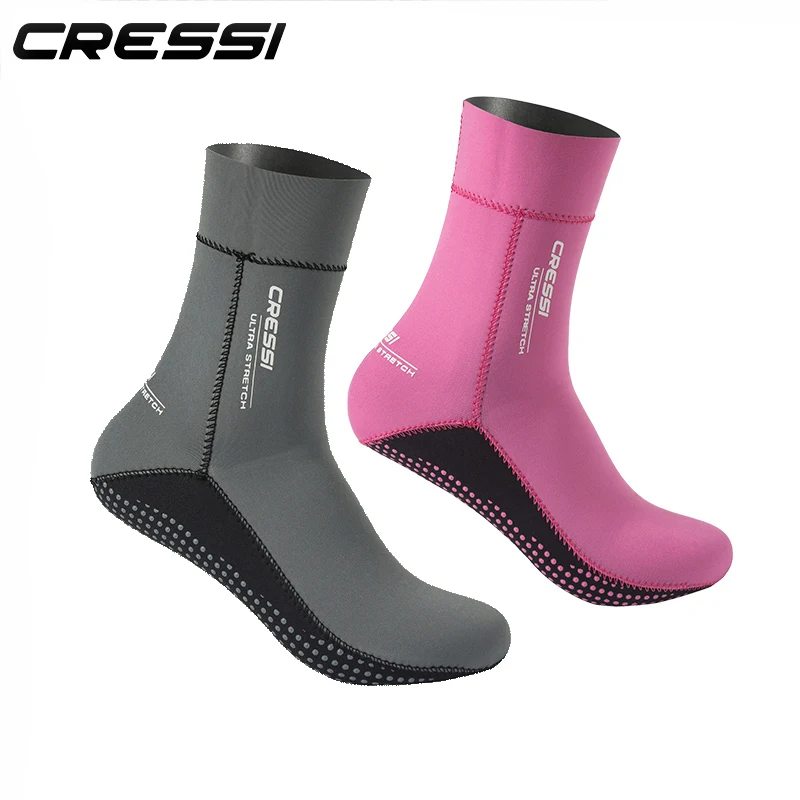 Cressi 1.5mm Ultra Stretch Neoprene Diving Socks Snorkeling swimming scuba diving socks for Adults