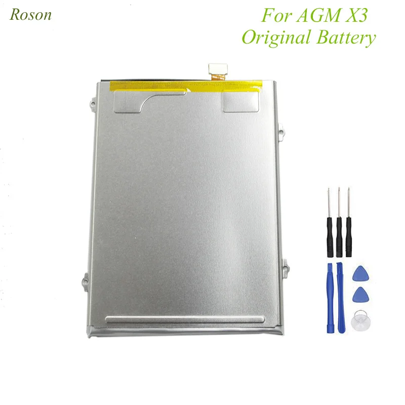 Roson For AGM X3 Original Battery 4100mAh 100% New Replacement Accessory Accumulators For AGM X3 +Tools