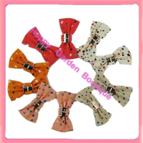 Free shipping!48pcs/lot   hair bow with aligator clip  10 color for your choose