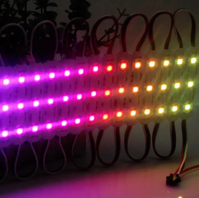 DC 12V WS2811 UCS1903 RGB LED Strip 5050 3LED dream color led modules waterproof for Advertising Letter Led Sign backlight