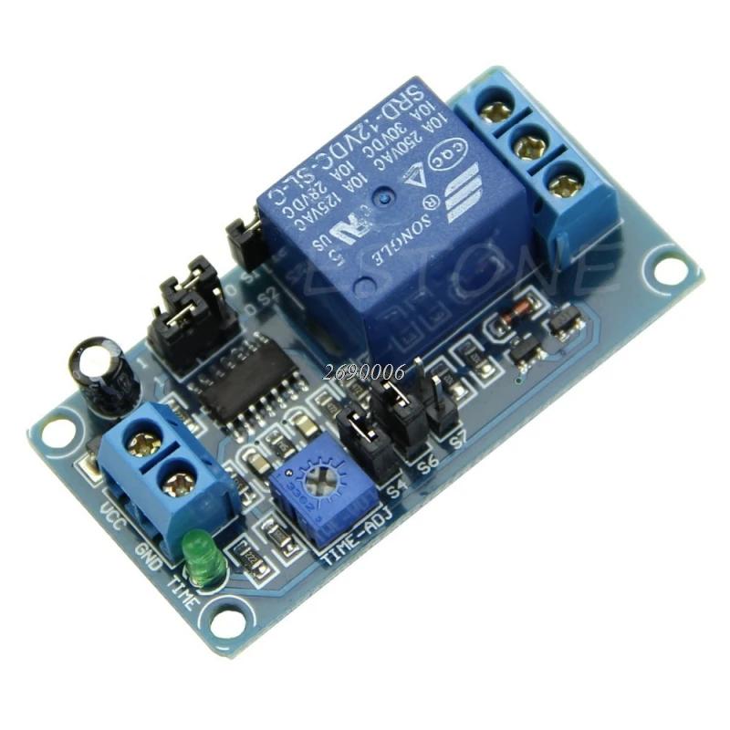 Module de commutation avec minuterie, 12V DC, relais de retard, activation/désactivation